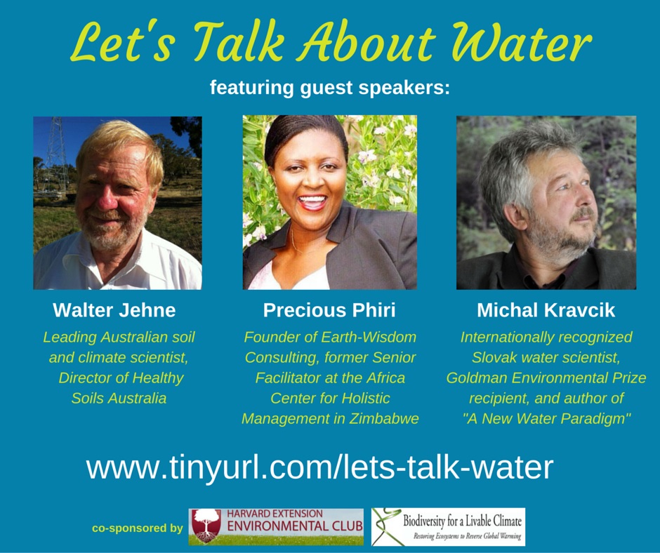 Let's Talk About Water event poster